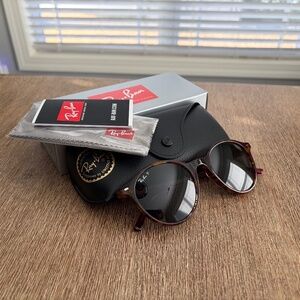 NWT Ray Ban 2230 Bernard - Transparent Fantasy Red, Polarized Black